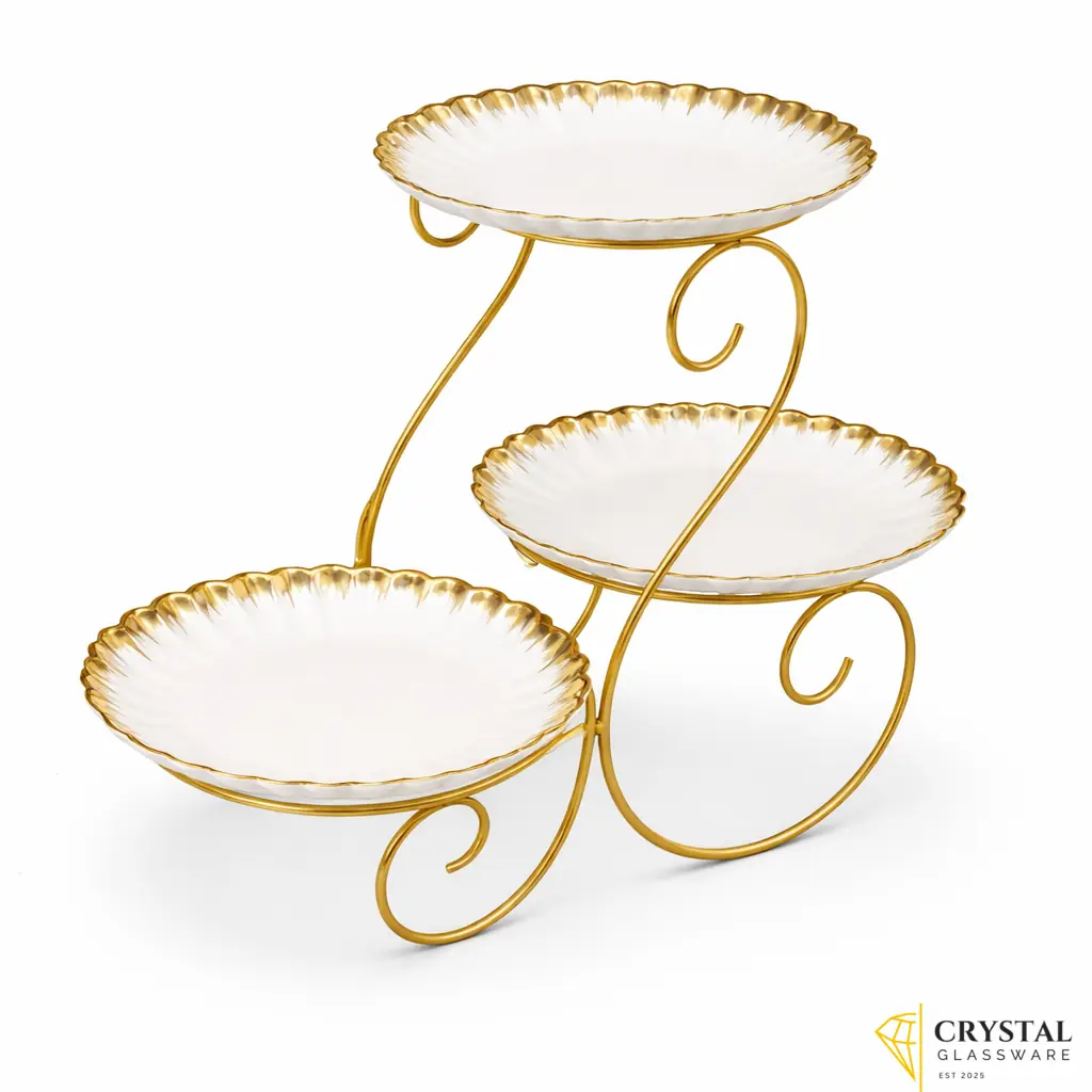 Premium Heavy Metal Cake & Dessert & Snacks Serving Stand